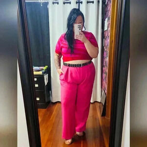 Plus Size Slouchy Boyfriend Suit Pants
